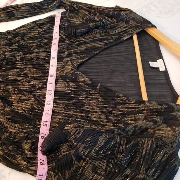 NORDSTROM Hinge Black Gold Metallic Whimsigoth Witchy Boho Bling Medium EUC - Picture 9 of 12